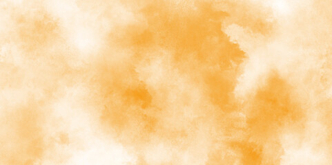 Wall Mural - abstract orange painted watercolor paper background, old white watercolor paper background, minimal 
