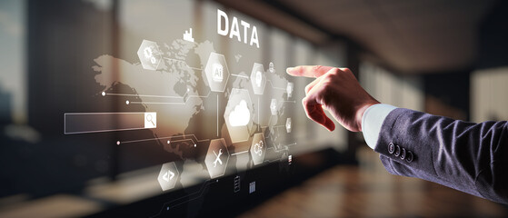 cloud computing, data storage and security 2025 concept