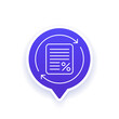 © nexusby - refinance icon, lower interest rate line vector
