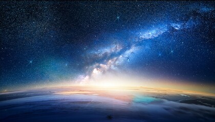 mysterious outer space in a peaceful night sky