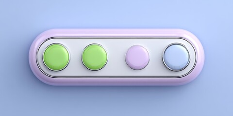 Poster - a minimalist flat design of a call queue interface with soft colors and clean lines