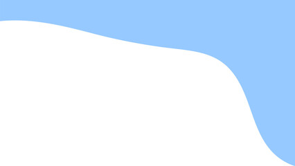 Wall Mural - A minimalist blue and white wavy abstract background, perfect for banners, websites, or presentations. Clean and modern design with a calm, fluid aesthetic.