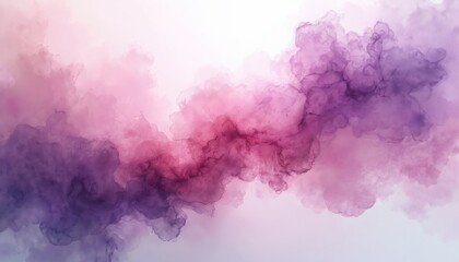 Fototapete - Abstract purple pink ink background. Watercolour texture with gradient vibrant colours. Fluid, dreamy, aethereal, soft, delicate art illustration. Calming, peaceful, serene, romantic, feminine,