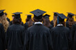 © Ease Enjoy - group of people in graduation gowns and mortars standing in a line