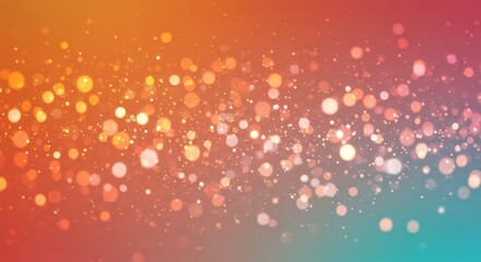 Wall Mural - sparkling lights abstract background - abstract background featuring shimmering bokeh lights in oran