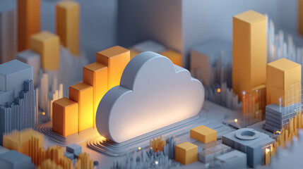 Wall Mural - saas, or software as a service, pioneers a revolutionary approach to delivering software application