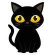 © Tushar - 03 Black Cat with Glowing Eyes (1).svg
