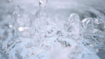 Wall Mural - super slow motion detail shot of waving clear water surface at 1000fps.