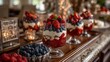 © KidsStation - Layered Berry Dessert Parfaits with Cream and Jelly