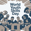 © Md Ruhul Amin - World Youth Skills Day Banner Design – Celebrate Youth Empowerment and Skill Development