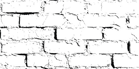 Poster - Abstract background of white brick seamless texture of a white brick wall transparent background. Texture of a brick wall with cracks and scratches which can be used as a background. 