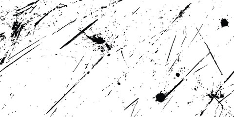Poster - scratches texture dirty grainy and scratches transparent white background. Vector scratch marks line on white and transparent background. Vector abstract style black paintbrush design banner templates
