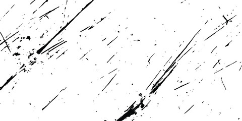 Fototapete - Black scratches texture dirty grainy and scratches transparent white background.Vector scratch marks on white and transparent background. Vector abstract style black paintbrush design banner templates
