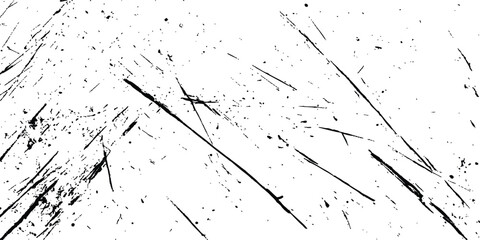 Fototapete - scratches texture dirty grainy and scratches transparent white background. Vector scratch marks line on white and transparent background. Vector abstract style black paintbrush design banner templates