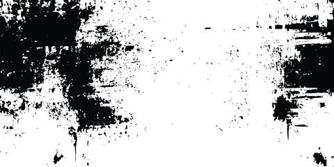Leinwandbilder - Abstract grunge texture background design. Vector grunge black and white distressed texture background. 