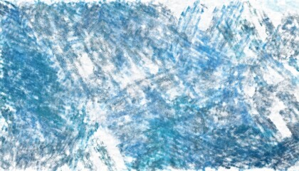 Aufkleber -  textured abstract ocean wave painting in blue and white for modern web design, digital background, or print media