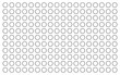 © Jafree - Grid of hollow circles in patterned design, symmetrical arrangement isolated on white background. concept of geometric art, repetitive patterns, abstract minimalist design element, abstract dot grid