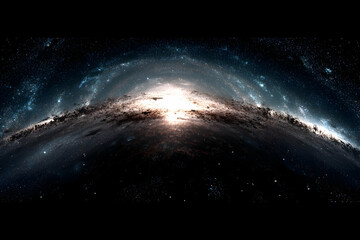 360-degree space background in equirectangular projection -