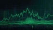 © Dmytro - Abstract visualization of green financial data graphs and vertical lines forming a complex digital matrix with glowing grid overlays, symbolizing analytics and market activity. Generative by AI