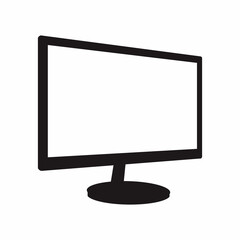 modern computer monitor isolated on white background