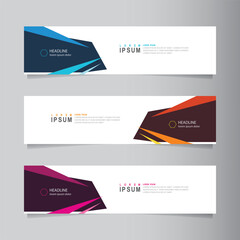 Wall Mural - Vector abstract banner design web template. 