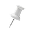 © Pambudi - White Push Pin, 3d rendering. isolated on white or transparent background. PNG