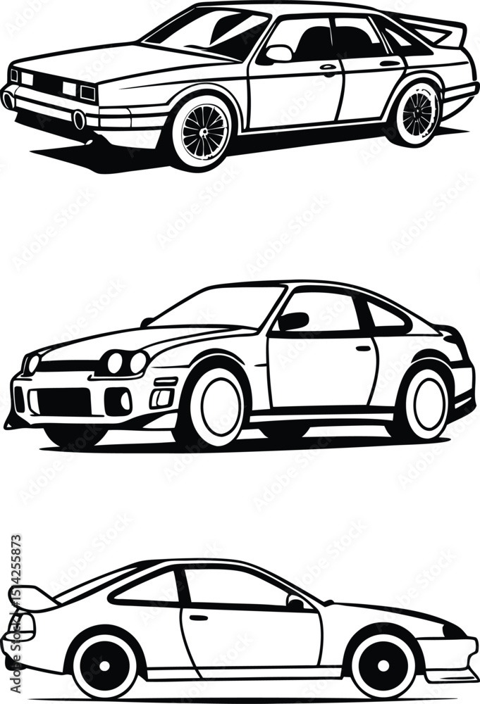 car svg bundle, retro car silhouette svg, sports car svg, classic car ...