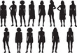 © Yeasin - Female Model Silhouette Set for Design and Art Projects