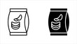 © Ainul - snacks icon set, snack potato chips food design, vector illustration on white background