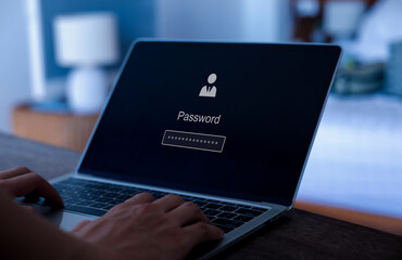 Cyber security protection program to protect password login information on websites and online internet networks securely and confidentially to prevent hackers from accessing financial information.	