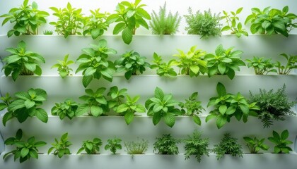 lush, green rows of lettuce plants thrive inside a modern greenhouse bathed in soft, diffused light.