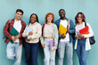 © Daniel - Diverse group of students standing together outdoors