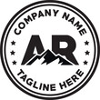 © Mst - AR simple mountain silhouette logo
