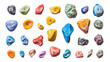© Srisa - A set of colorful rock climbing holds,Transparent background, PNG file
