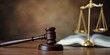 © budistwn - judge gavel, law books and scales of justice on desk in lawyer office. legal justice concept.