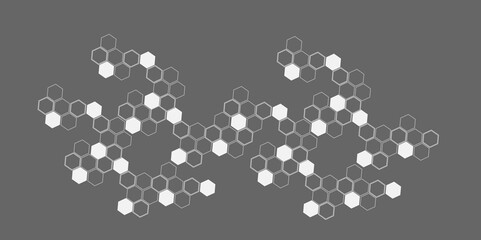 Wall Mural - Concept data technology.Background hexagon geometric pattern abstract elements design.Vector tamplate.	