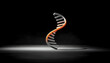 © Bintang - DNA Helix with Science, and Dark Background.