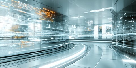 Fototapete - Professionals in a contemporary office receive IT support for system upgrades and troubleshooting to improve productivity.
