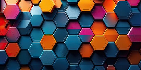 Leinwandbilder - An abstract visual incorporating 3D illusions, featuring varied shapes and subtle gradients to create a modern and captivating representation of three-dimensional complex