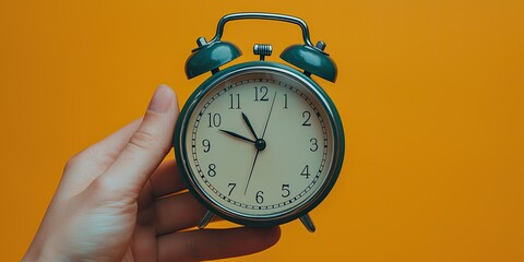 Aufkleber - Freelancer setting a timer on a smart device to manage work hours effectively from home.