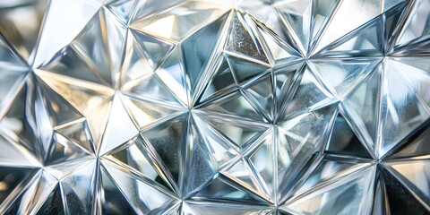 Leinwandbilder - High-resolution shot of sharp triangles showcasing bold lines and subtle gradients, perfect for modern geometric designs.