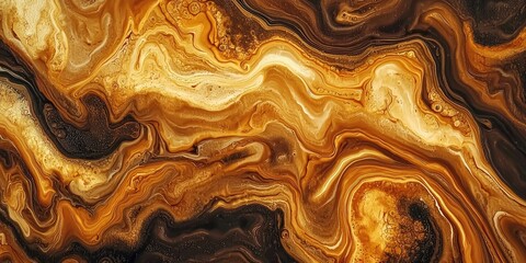 Fototapete - a fluid acrylic pour showcasing rich colors and organic forms, perfect for creating expressive, artistic designs.