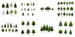 © The 2R Artificiality - Diverse Collection of Transparent Tree PNGs Featuring Various Types and Shapes of Trees on a transparent Background, Ideal for Graphic Design and Nature Projects