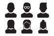 © FAYSAL - User vector icon set Profile and people collection silhouette vector illustration on white background