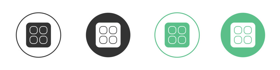 Apps icon logo vector set. Graphic design elements