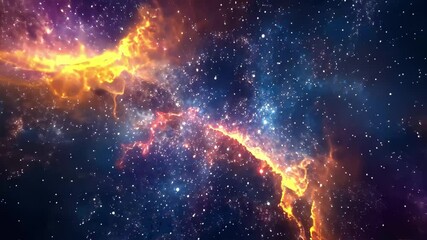Wall Mural - incredible seamless galaxy space background showcasing vibrant colors and starry sky, galaxy space b