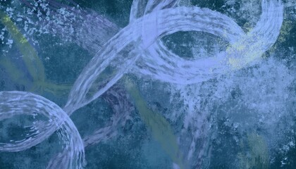 Poster - abstract aerial river stream with fine linear textures and oceanic blue green hues for modern web design, branding, poster, or digital background with fluid movement and organic flow elements

