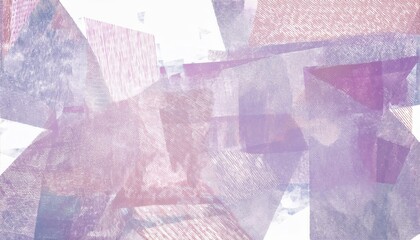 Leinwandbilder - abstract geometric pastel overlay texture with layered translucent shapes in violet and blush tones for modern web design, print, branding, packaging, or digital background