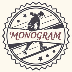 Poster - Vintage logo design featuring camera illustrations and monogram elements suitable for photography-related branding and creative projects
