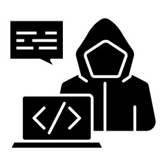 programmer solid icon